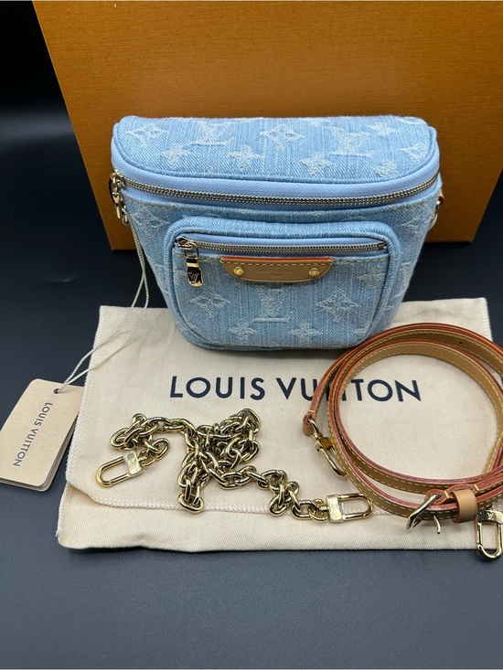 Handbags - Louis Vuitton Denim mini bumbag